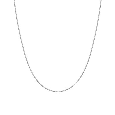 Łańcuszek srebrny - żmijka - 1 mm