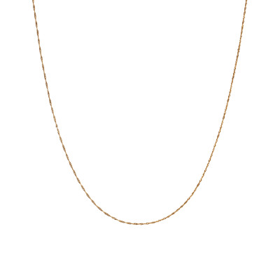 Łańcuszek złoty - singapur - 45 cm