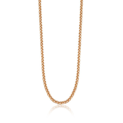 Łańcuszek złoty - spiga - 80 cm
