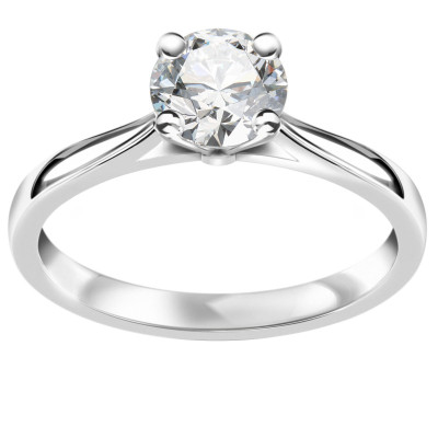 Pierścionek z białego złota z diamentem laboratoryjnym YES Responsible Diamond - 0,70 ct - Éternel