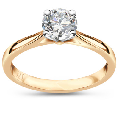 Pierścionek złoty z diamentem laboratoryjnym YES Responsible Diamond - 0,70 ct - Éternel Pierścionek złoty z diamentem laboratoryjnym YES Responsible Diamond - 0,70 ct - Éternel