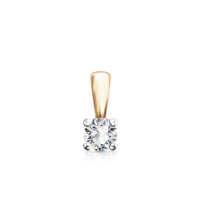Zawieszka złota z diamentem - 0,15 ct - Éternel