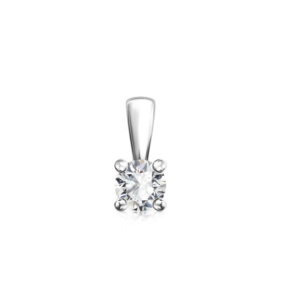 Zawieszka z białego złota z diamentem - 0,20 ct - Éternel