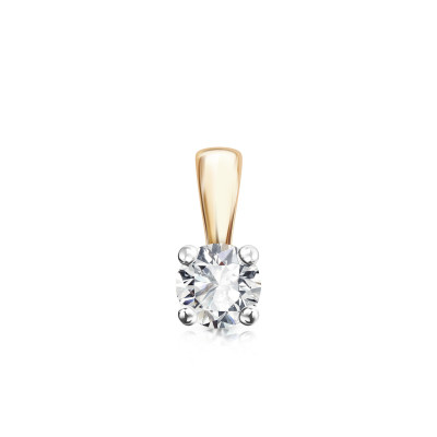 Zawieszka złota z diamentem - 0,25 ct - Éternel