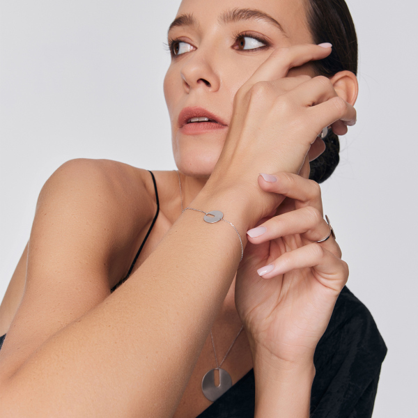 Bransoletka srebrna - Halo