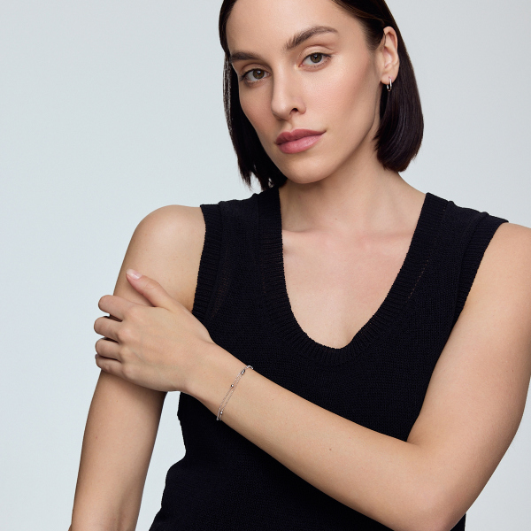 Bransoletka srebrna - Simple 