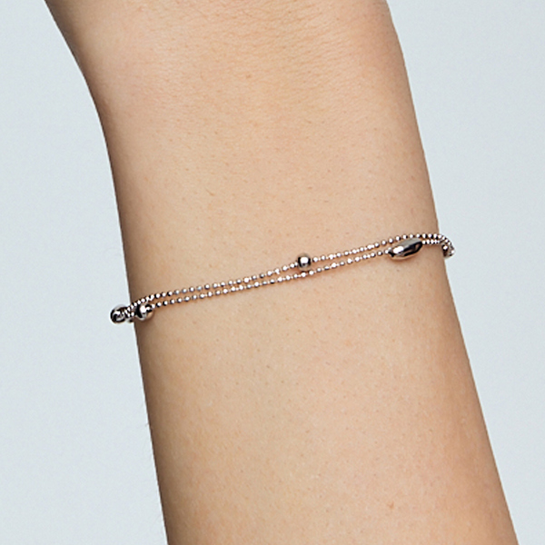 Bransoletka srebrna - Simple 