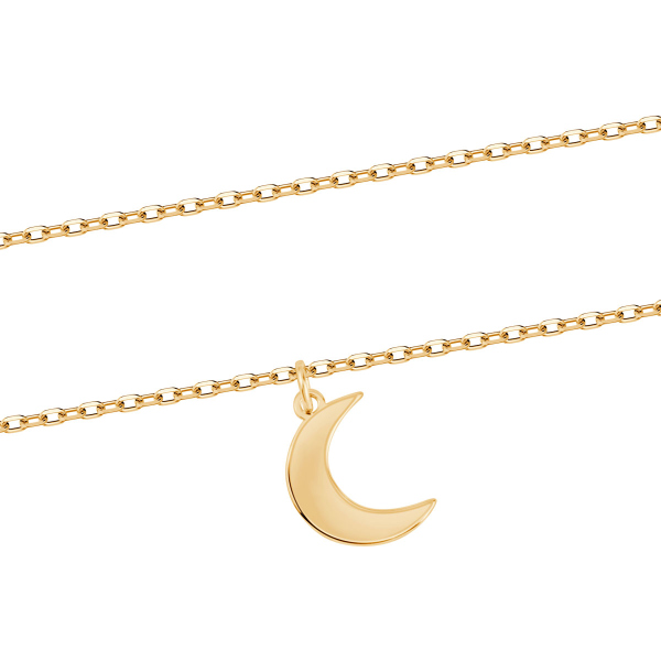 Bransoletka srebrna pozłacana ze szkłem - łapacz snów - Night Sky