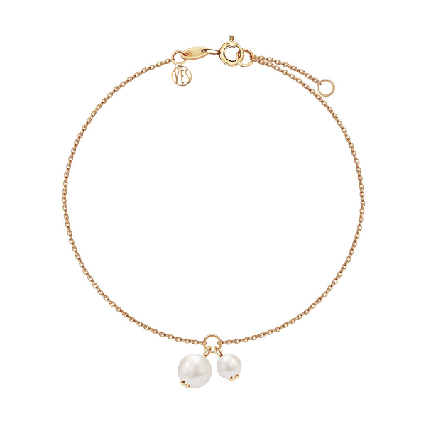 Bransoletka złota z perłami - Pearls