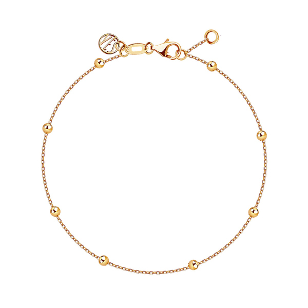 Komplet biżuterii złotej kuleczki