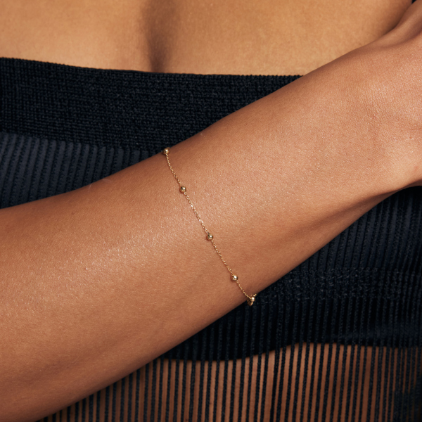 Komplet biżuterii złotej kuleczki