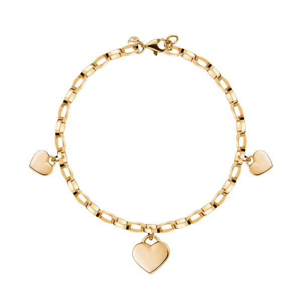 Bransoletka złota - serca - BeLoved