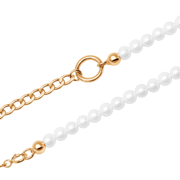 Bransoletka złota z perłami - Pearls