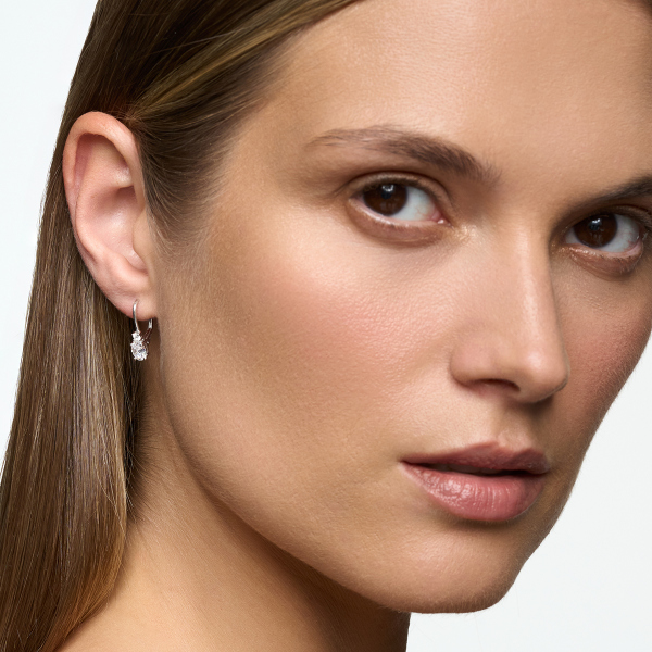 Kolczyki srebrne z cyrkoniami - Unique