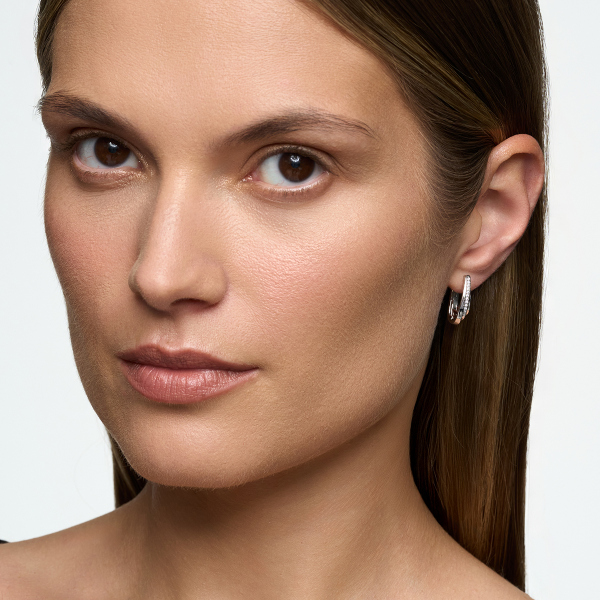 Kolczyki srebrne z cyrkoniami - Unique 