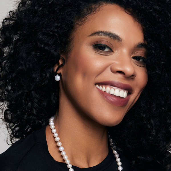 Kolczyki srebrne z perłami 