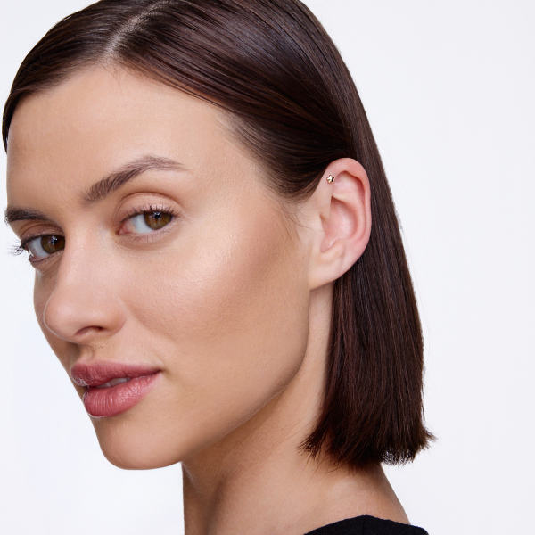 Kolczyk do piercingu złoty  - gwiazda