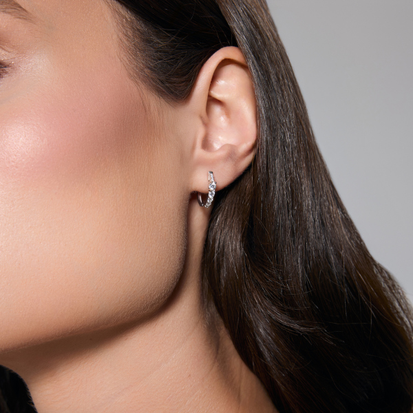 Kolczyki srebrne z cyrkoniami - Scarlet