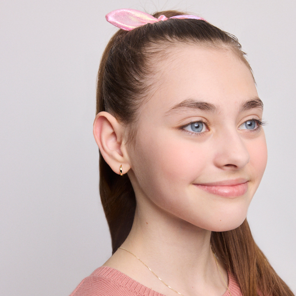 Kolczyki złote- koła - 1,1 cm - Mini