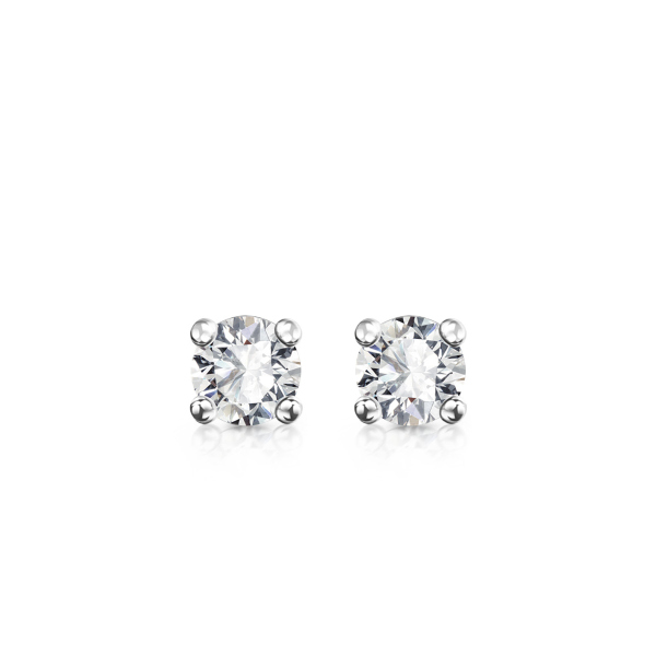 Kolczyki z dwukolorowego złota z diamentami - 0,28 ct - Éternel 