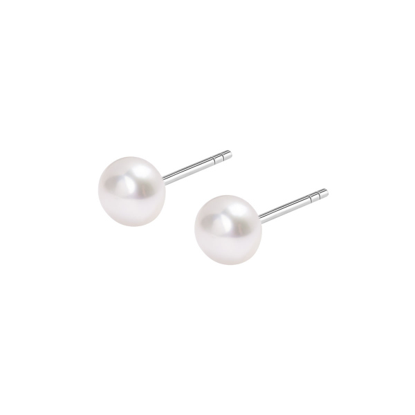 Kolczyki srebrne z perłami - Pearls