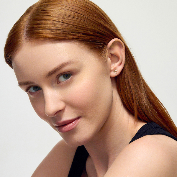 Kolczyki złote - ptaki - Mini