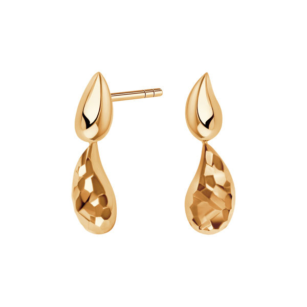 Kolczyki złote - łezki - La Prima Shine