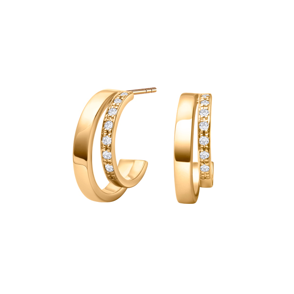 Kolczyki złote z diamentami