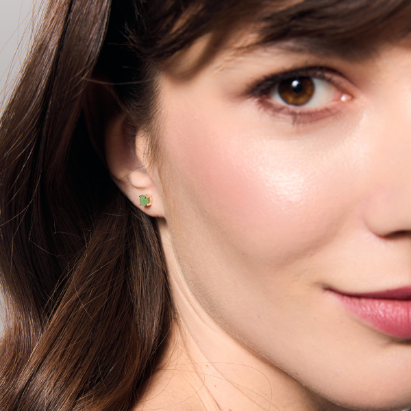 Kolczyki złote ze szmaragdami