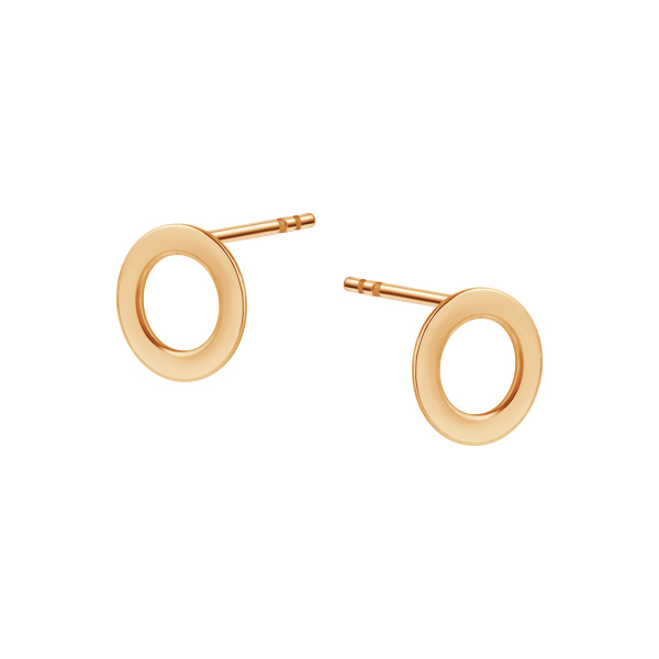 Kolczyki złote - koła