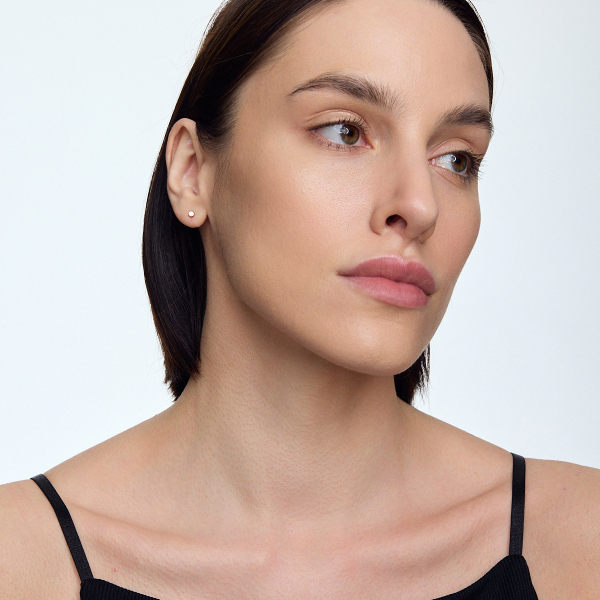 Kolczyki złote z cyrkoniami - Mini