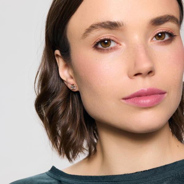 Kolczyki złote z diamentami