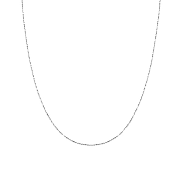 Łańcuszek srebrny - kulki - 1 mm