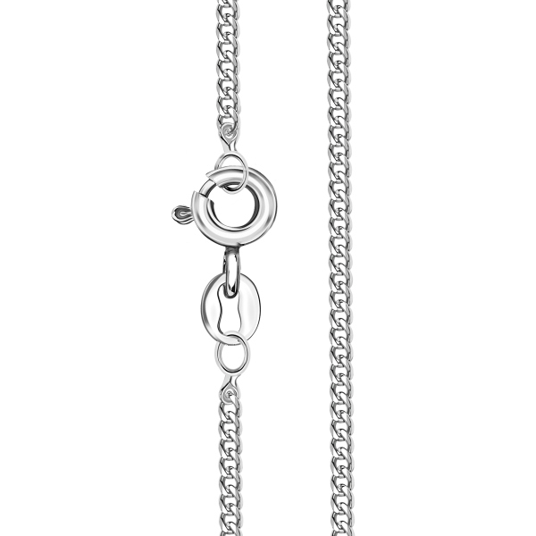 Łańcuszek srebrny - pancerka - 1 mm