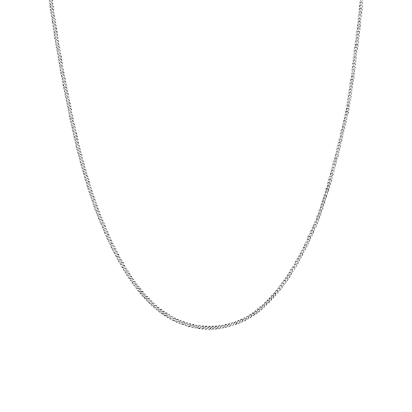 Łańcuszek srebrny - pancerka - 1 mm