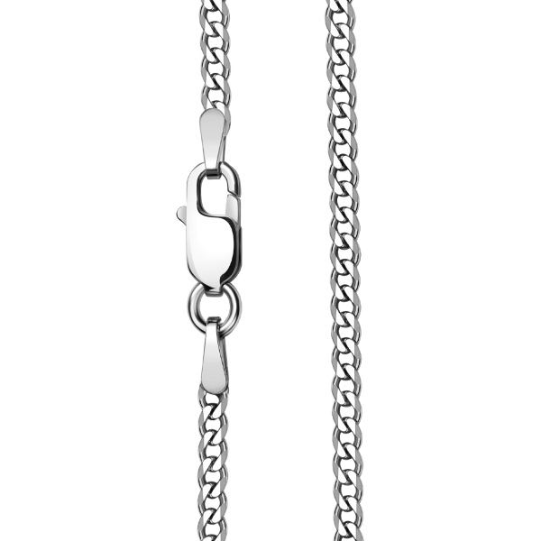 Łańcuszek srebrny - pancerka - 2 mm