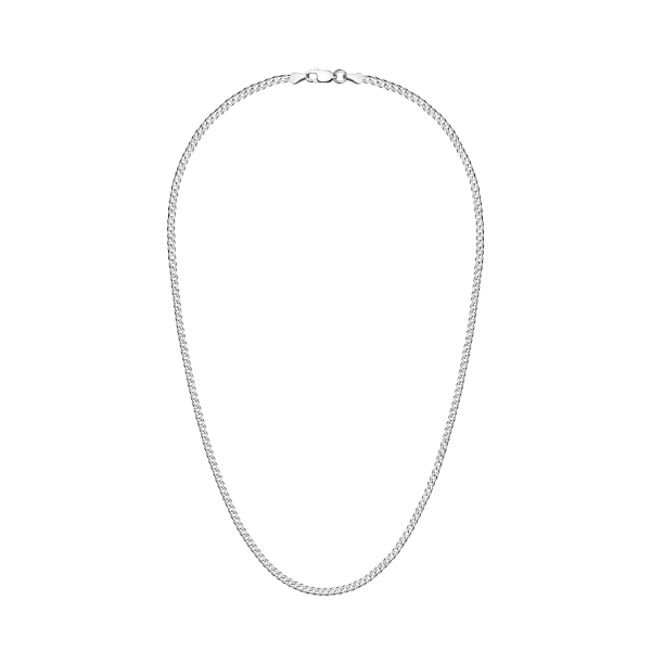 Łańcuszek srebrny - pancerka - 3 mm