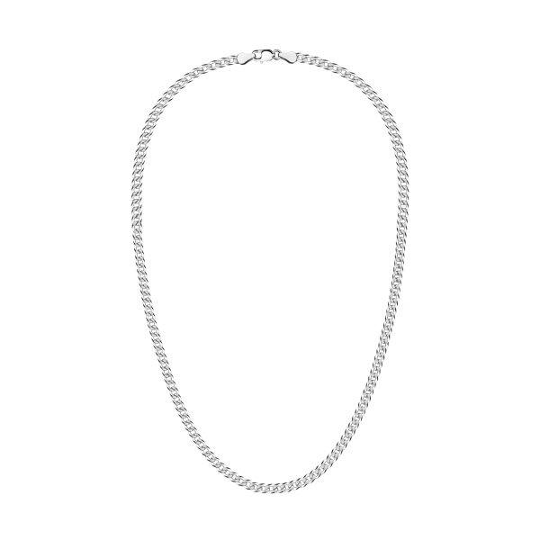 Łańcuszek srebrny - pancerka - 4 mm