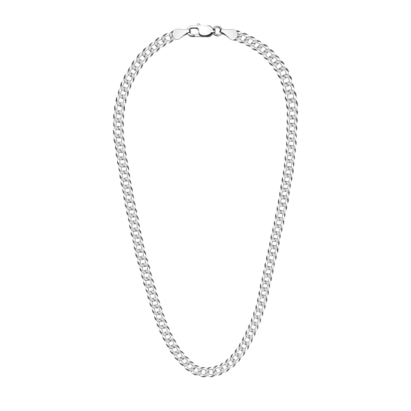 Łańcuszek srebrny - pancerka - 5 mm