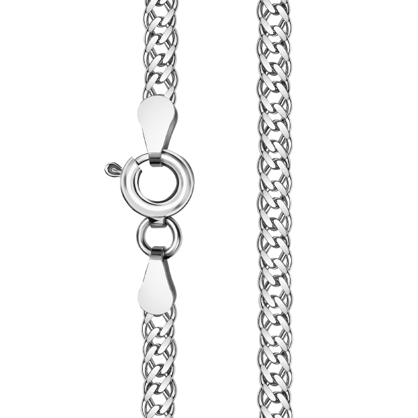 Łańcuszek srebrny - romb - 45 cm