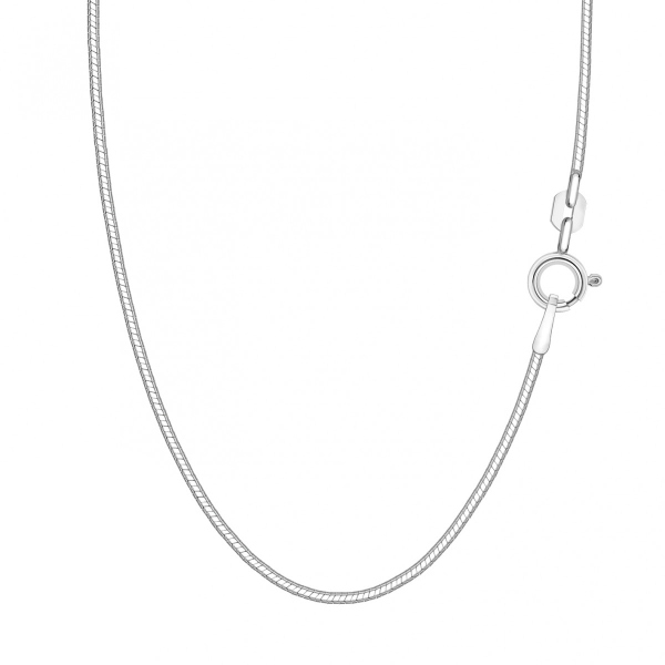 Łańcuszek srebrny - żmijka - 1 mm