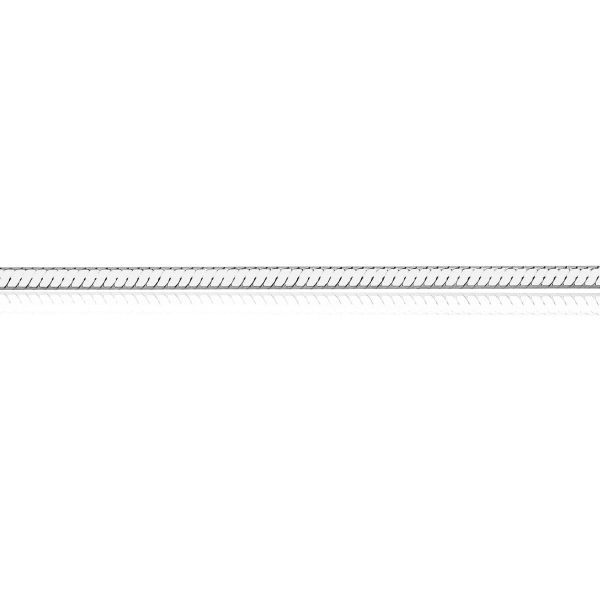 Łańcuszek srebrny - żmijka - 1 mm