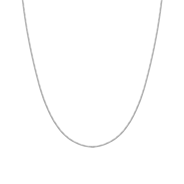 Łańcuszek srebrny - żmijka - 1 mm