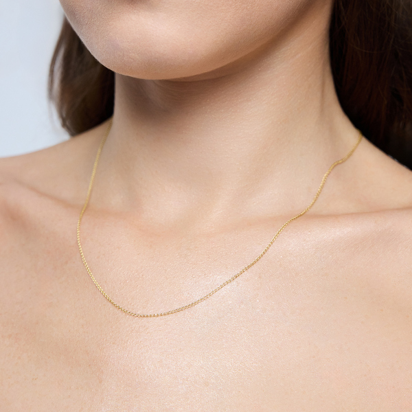 Łańcuszek z dwukolorowego złota - fantazyjny