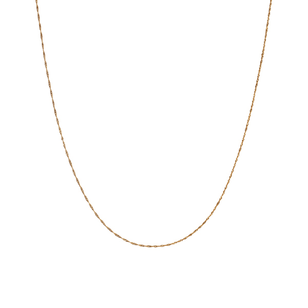 Łańcuszek złoty - singapur - 50 cm