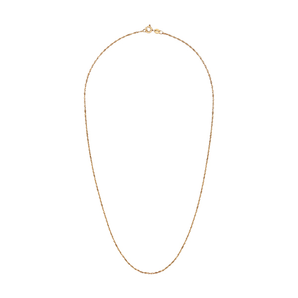 Łańcuszek złoty - singapur - 50 cm