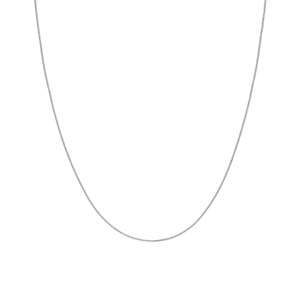 Łańcuszek z białego złota - spiga
