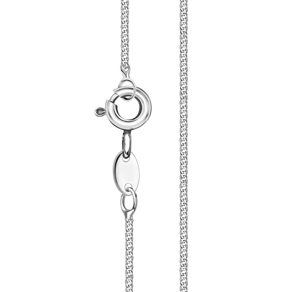Łańcuszek z białego złota - spiga
