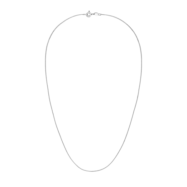 Łańcuszek z białego złota - spiga