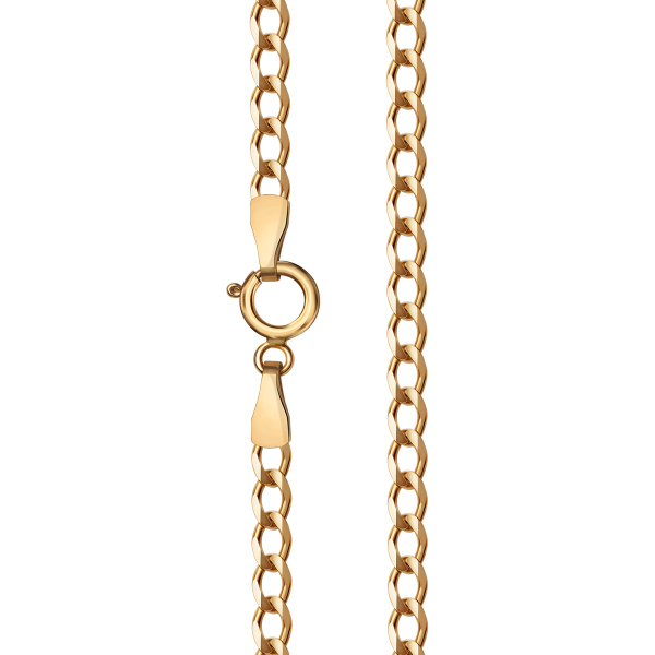 Łańcuszek złoty - gral - 55 cm